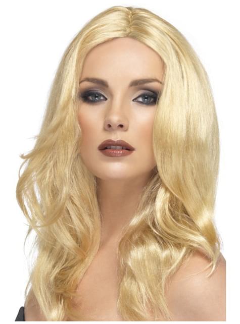 Peluca rubia platino para mujer - Smiffys | Funidelia