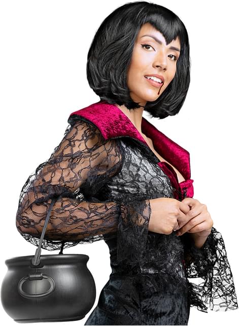 Peluca de vampiresa negra - Funiglobal | Funidelia