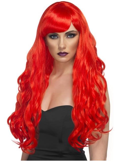 Peluca de sirena roja - Smiffys | Funidelia