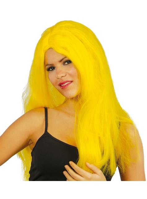 Peluca lisa de melena amarilla - Guirca | Funidelia