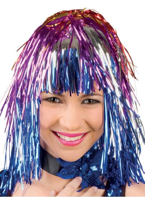 Peluca multicolor brillante festiva para adulto - Boland | Funidelia