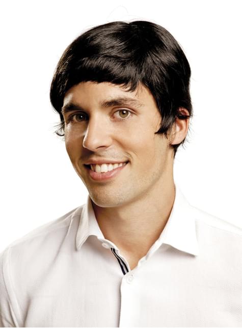Peluca negra estilo años 60 para hombre - My Other Me | Funidelia
