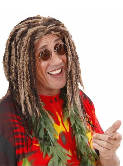 Peluca de rastafari con mechas - Widmann | Funidelia