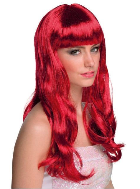 Peluca rojo rubí para mujer - Boland | Funidelia