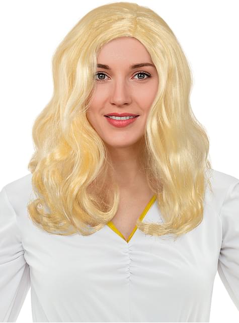 Peluca rubia con ondas - Funiglobal | Funidelia