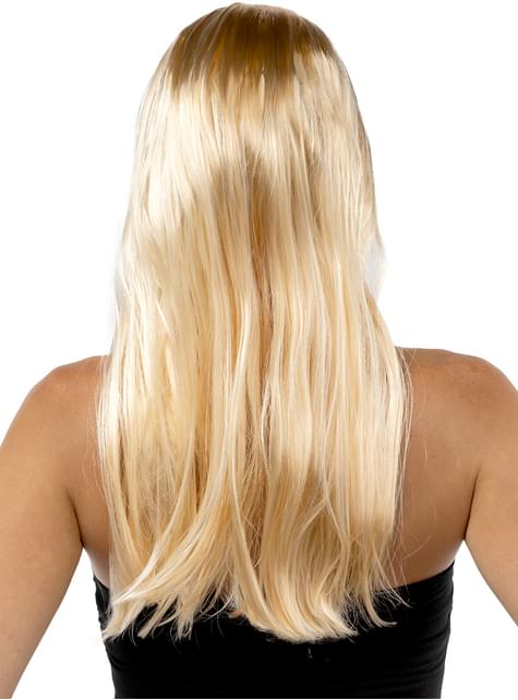 Peluca rubia lisa - Funiglobal | Funidelia