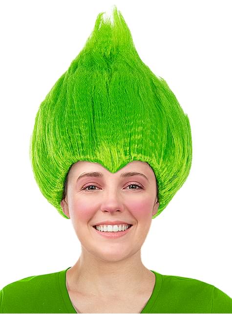 Peluca verde - Trolls - Funiglobal | Funidelia