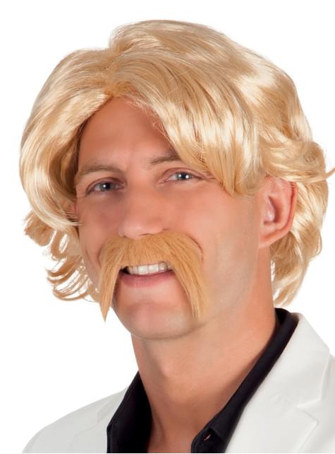 Peluca y bigote rubios para hombre - Boland | Funidelia