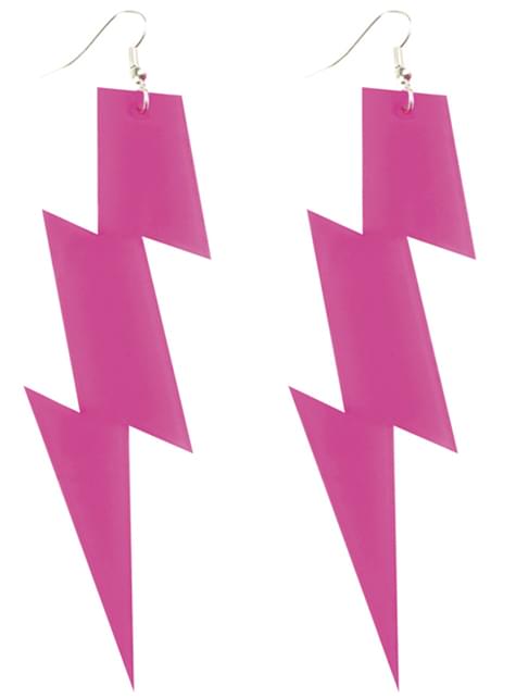 Pendientes de rayo rosa para mujer - Boland | Funidelia