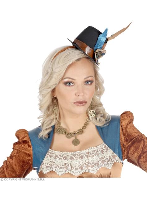 Pendientes steampunk metalizados - Widmann | Funidelia