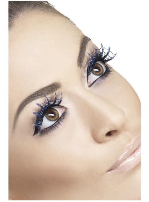 Pestañas de telaraña azules - Smiffys | Funidelia