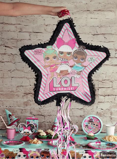 Piñata con forma de estrella LOL Surprise - LOL Friends - Unique | Funidelia