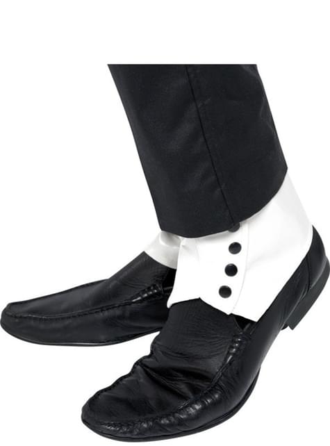 Polainas blancas con botones negros - Smiffys | Funidelia