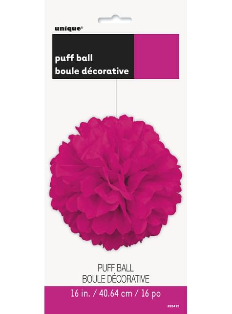 Pompón decorativo rosa neón - Unique | Funidelia