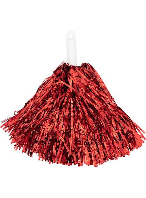 Pompones rojo metálico - Funiglobal | Funidelia