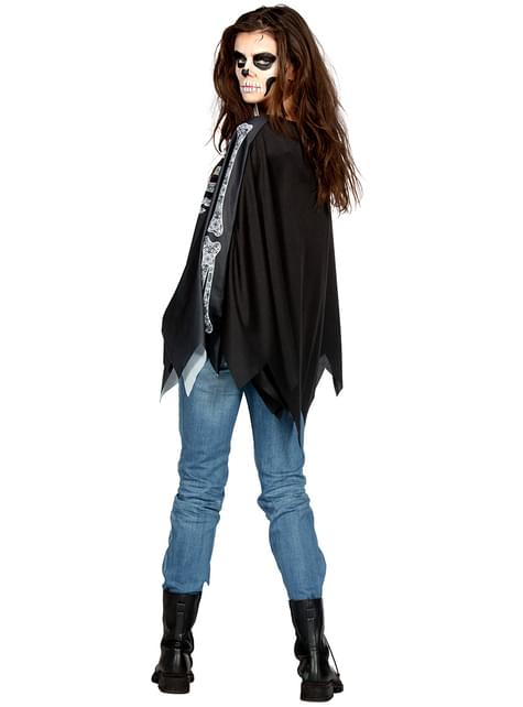 Poncho de esqueleto para adulto - Wilbers | Funidelia