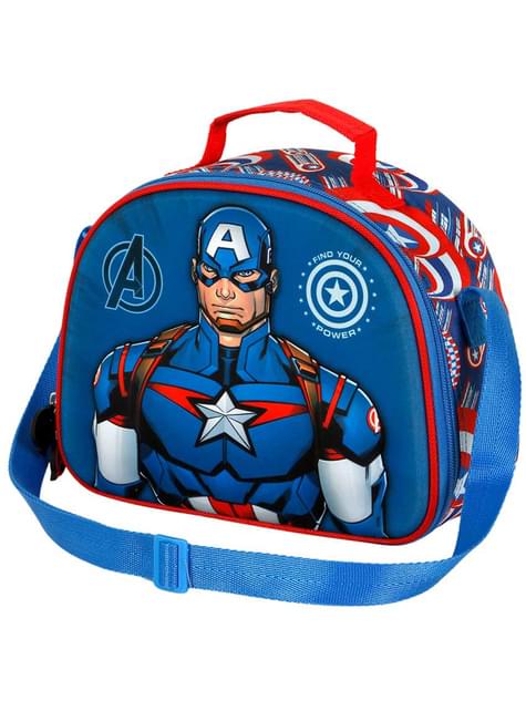 Portameriendas Capitán América 3D - Los Vengadores