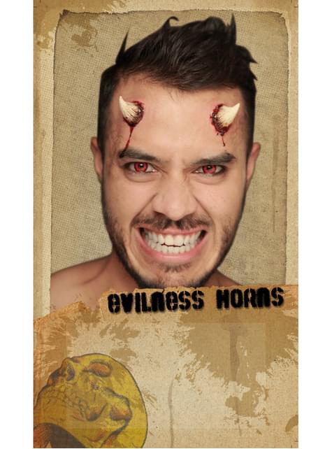Prótesis de látex mini cuernos satánicos - Ghoulish | Funidelia