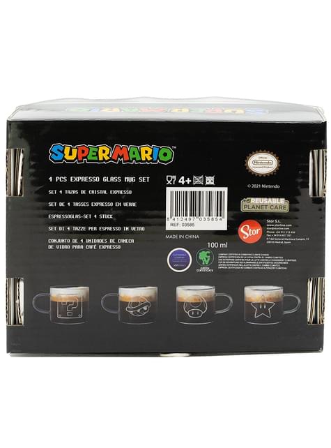 Set 4 tazas Super Mario Bros personajes