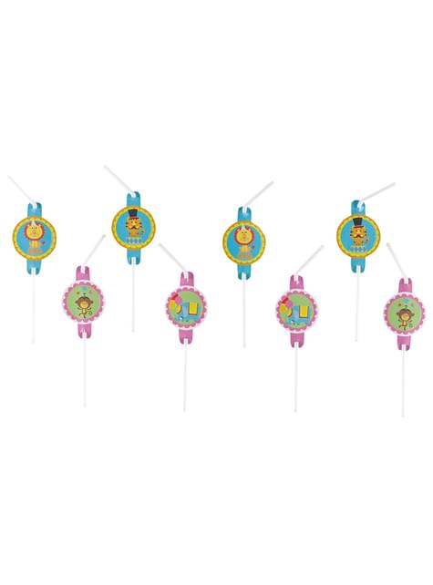8 pajitas de Fisher Price Circus - AMSCAN | Funidelia