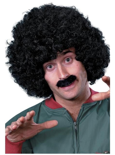 Set de afro de los 80 para hombre - Smiffys | Funidelia