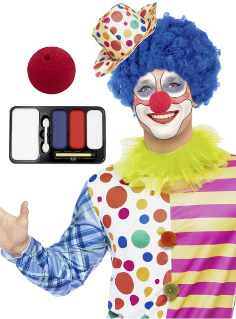 Set de maquillaje payaso con nariz - Funiglobal | Funidelia