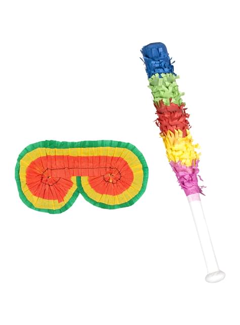 Set de palo y antifaz para piñata - Boland | Funidelia