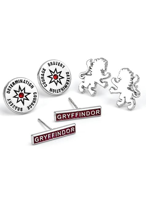 Set de pendientes de Gryffindor - Harry Potter