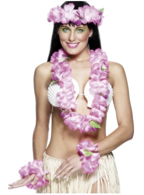 Set hawaiano rosa - Smiffys | Funidelia