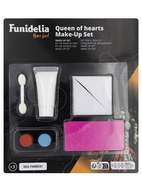 Set maquillaje reina de corazones al aceite - Funiglobal | Funidelia
