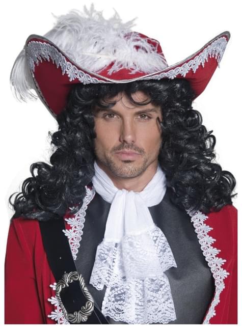 Sombrero Capitán pirata rojo - Smiffys | Funidelia