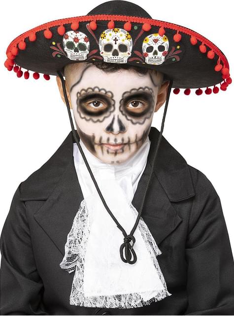 Sombrero de Día de los muertos para niños - Smiffys | Funidelia