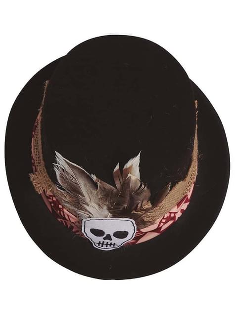 Sombrero de esqueleto vudú - Guirca | Funidelia