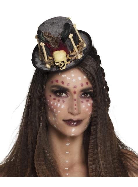 Sombrero de hechicera vudú para mujer - Boland | Funidelia