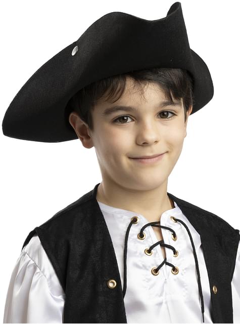Sombrero de pirata negro para niños - Funiglobal | Funidelia