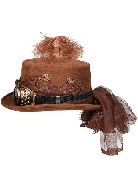 Sombrero de steampunk con velo para mujer - Boland | Funidelia