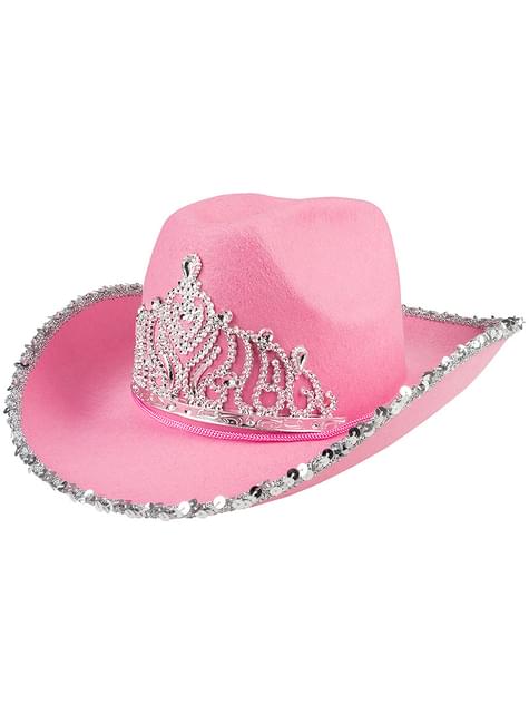 Sombrero de vaquera rosa para mujer - Boland | Funidelia