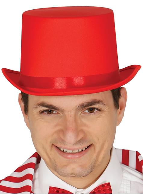 Sombrero elegante rojo para adulto - Guirca | Funidelia