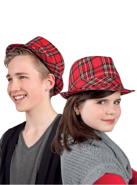 Sombrero escocés de cuadros infantil - Boland | Funidelia