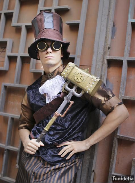 Sombrero Steampunk con gafas para adulto - Widmann | Funidelia