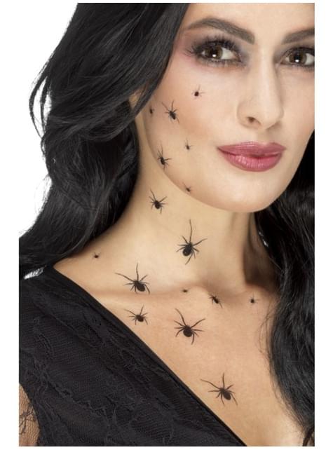 Tatuajes de arañas negras - Smiffys | Funidelia