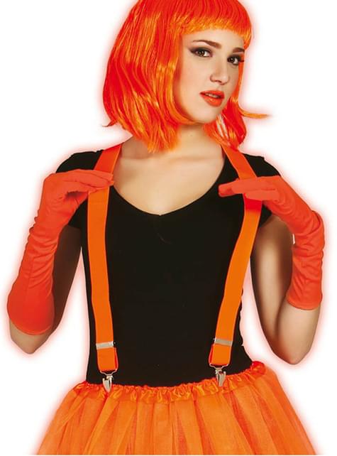 Tirantes naranja neón
