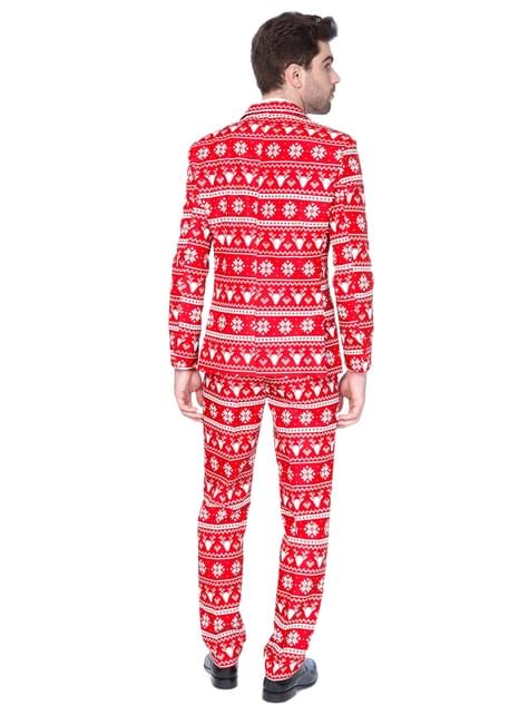 Traje Navideño Rojo “Red Nordic“ - Suitmeister - Opposuits | Funidelia