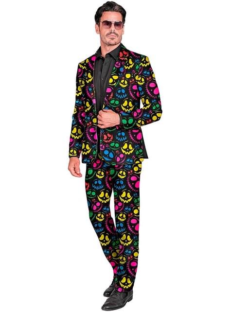 Traje de calabaza neón para hombre - Widmann | Funidelia