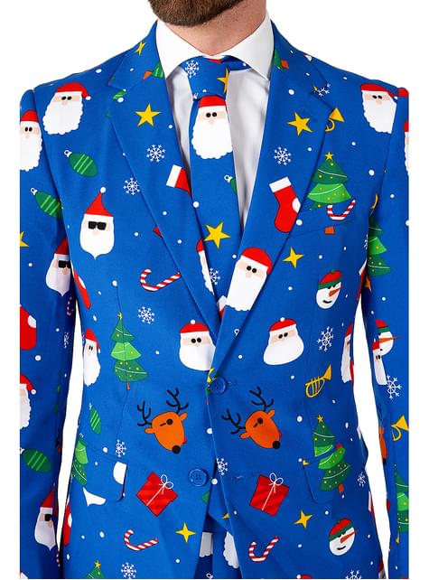 Traje de Navidad “Festivity Blue“ - Opposuits - Opposuits | Funidelia