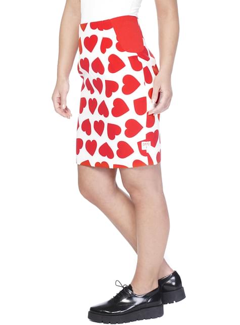 Traje Blanco con Corazones “Queen of Hearts“ para mujer - Opposuits - Opposuits | Funidelia