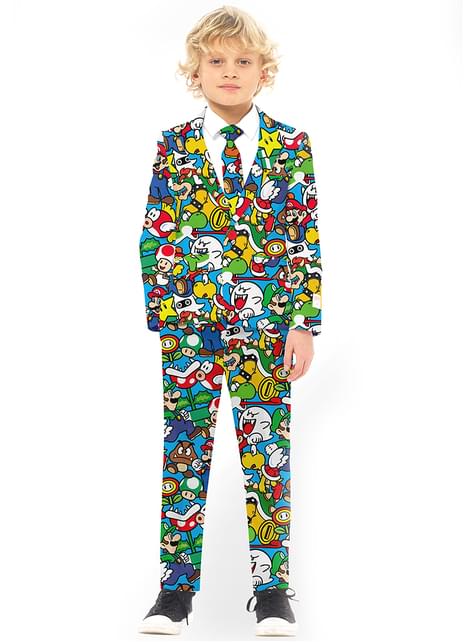 Traje de Super Mario Bros para niño - Opposuits - Opposuits | Funidelia