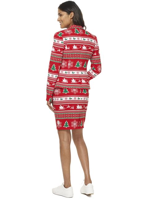 Traje Navideño Rojo “Wondergirl“ para mujer - Opposuits - Opposuits | Funidelia