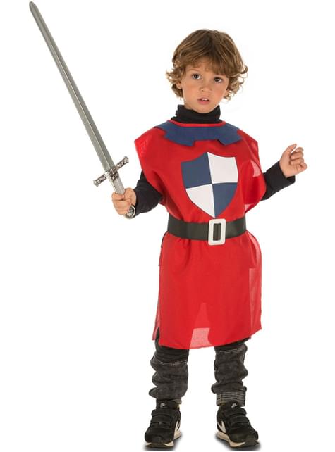 Túnica caballero medieval rojo para niño - My Other Me | Funidelia
