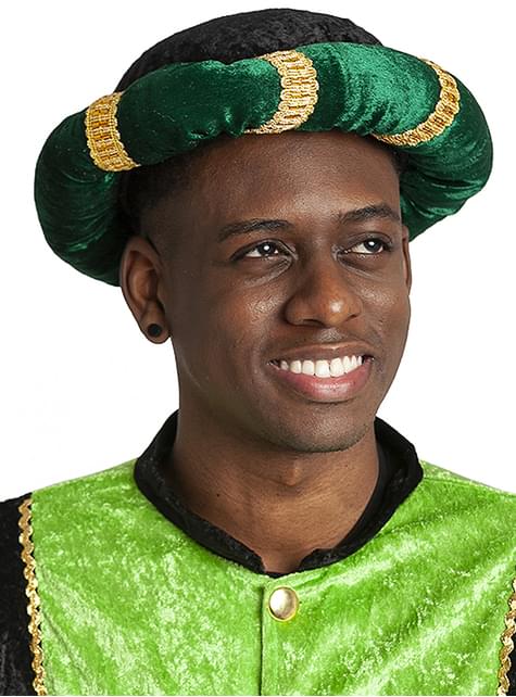 Turbante de paje verde para adulto - Guirca | Funidelia